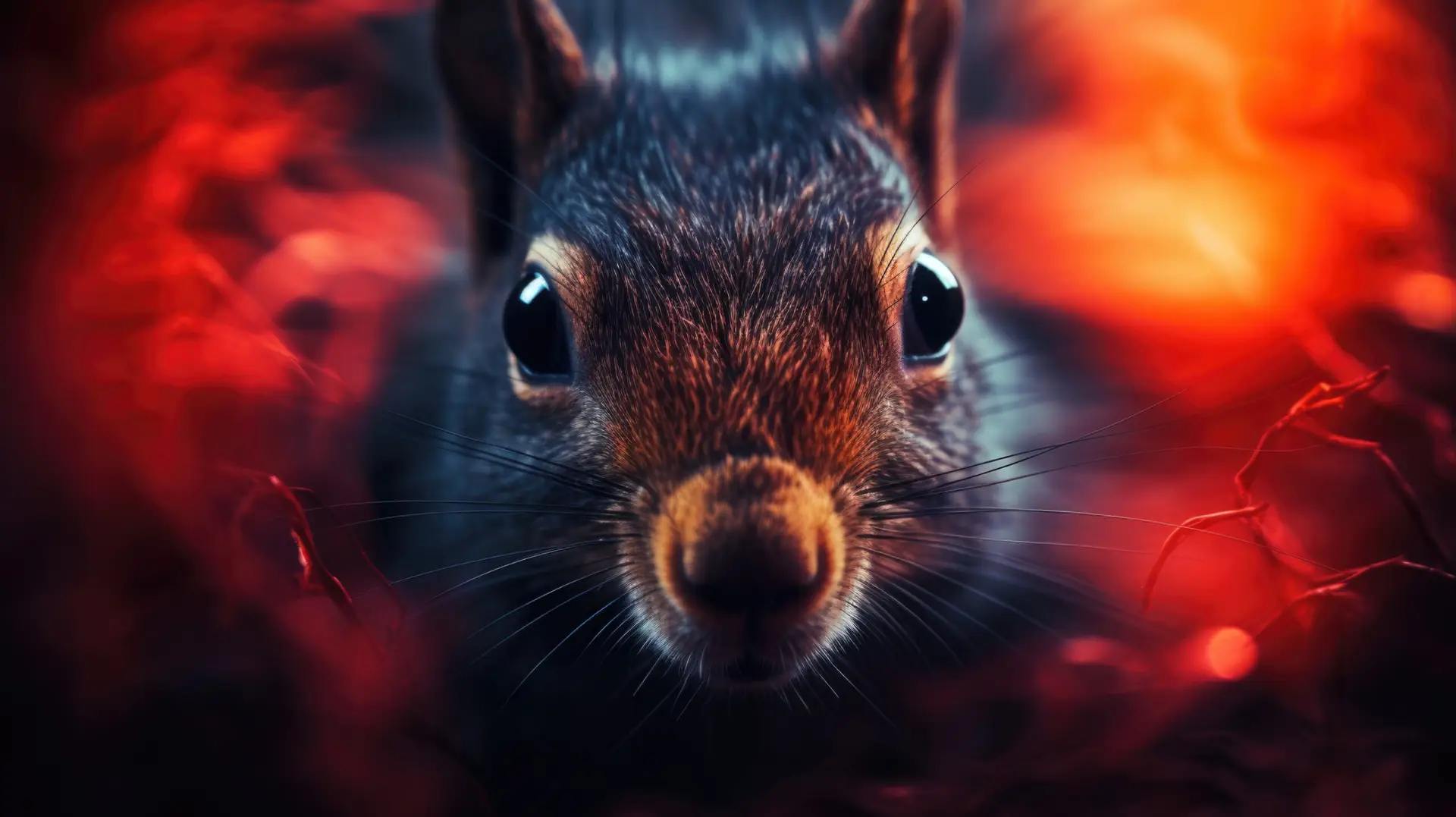 A close up of a squirrel